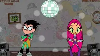 Teen Titans Go: Animation Game - Robin & Starfire come up with a 2020 Dance (CN Games)