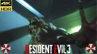 Hunter β[Beta] Kill attack Scene | 4K HDR | Resident Evil 3