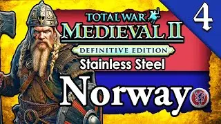 NIGHTMARE FOREST BATTLE! Medieval 2 Total War: Stainless Steel: Norway Campaign Gameplay #4