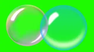 bubbles green screen [No copyright]