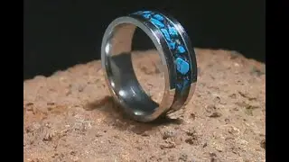 Turquoise inlay ring.
