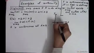 Continuity 2.2: Examples of Continuity