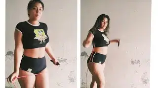 Workout time skipping rope ft Andrea Granda (Granda Sister's) 
