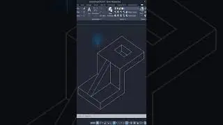 AutoCAD Isometric Drawing Exercise 17s