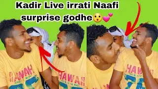 #Kedir&nafi💕😲 kadir Nafi live irrati surprise 💍godhe Nafin kis gote💋🙈😍 congratulations Kedar &nafi💕