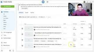 FB Creator Studio -- How to quickly see your best performing posts