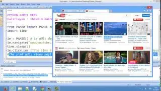 Python PAMIE modülü İnternet Explorer Kontrolü