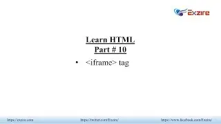 Learn HTML - Part 10 - Iframe Tag