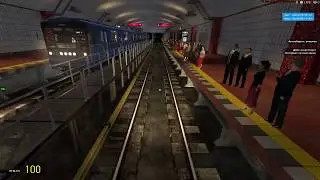 Garry's Mod - Metrostroi: Обкатка gm_mustox_neocrimson_line_a.bsp на 81-717 ЛВЗ с МПЛ.