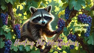 Hunting the Muscadines #louisianahunting #dog #nature