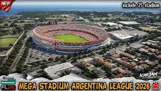 Mega Pack Stadium Argentina League 2026 + installation - PES 2021 & Football Life 2026