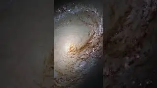 Messier 96, A Spiral Galaxy Just Over 35 Million Light-years Away #shorts