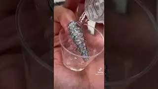 ASMR with 3D Holo Blobs Nail Art 🫧💅🏽 