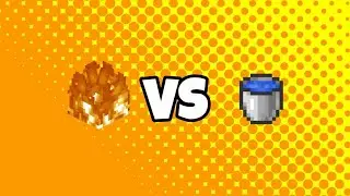 Fire VS Water According to Minecraft logic