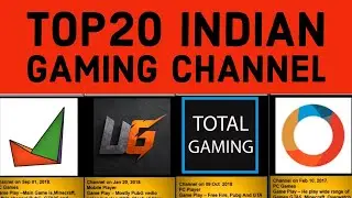 Top 20 YouTuber Gamers | Most subscribe YouTube Gaming channel | Indian Gaming channel