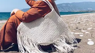 MAKROME PLAJ ÇANTASI / MACRAME BEACH BAG TUTORIAL