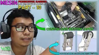 PART 10 - Arm Belakang Bottom Taper - Cara Desain Mesin Pembentuk Kardus Pakai SOLIDWORKS