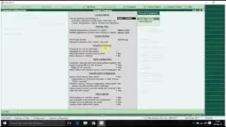 General Configuration in Tally  ERP 9 Version 5.5