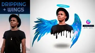 Wings & Dripping PicsArt Tutorial - Asas de anjo, efeito dripping - Como editar no celular