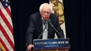 Sen. Bernie Sanders and Prof. Robert Reich press conference at UC Berkeley