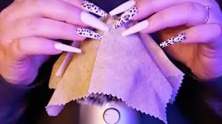 ASMR BEESWAX WRAP Tapping & Scratching 🐝 No Talking