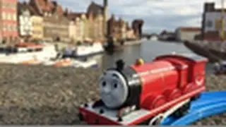 【trem de brinquedo】Thomas e Seus Amigos James @ Rio Motława de Gdansk, na Polônia 00275 pt