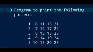 C++ Programming||Pattern Printing Problem (23)