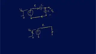 ES Lecture 13: Step response of first order RC circuits with no initial conditions
