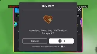 Sniping Waffle Heart Backpack UGC LIMITED (FREE)
