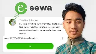 User 98******** Already Exists | eSewa Register Problem | QnA | 