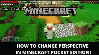 How to Change Perspective in Minecraft Pocket Edition! (Third Person) 2020