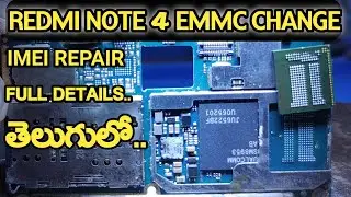 REDMI NOTE 4 EMMC CHANGE | BAD CID DETECTED | IMEI REPAIR | FULL GAUIDE IN TELUGU  | KRISH MOBILES |