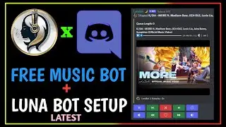 how to add Music Bots in discord Mobile | Luna Bot discord + Setup [Free PREMIUM features]