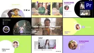 Premiere Pro Template: End Screen Slides