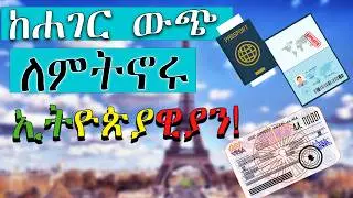 ለትውልደ ኢትዮጵያውያን! /ቪዛና የኢትዮጵያ የተወላጅነት ቢጫ ካርድ! /Ethiopian Origin ID Cards (Yellow Card)