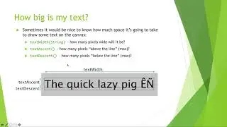 COMP1010 Putting Text On Canvas and Getting User Text