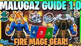 CORE KEEPER BOSS Guide! MALUGAZ The Corrupted! Become A OP Fire Mage!