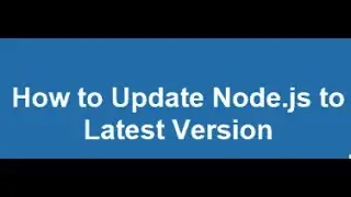 How do I update my node version in VS code?