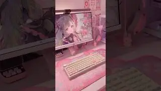 Changing my theme💚🩷 #gaming #unboxing #pc #aesthetic #setup