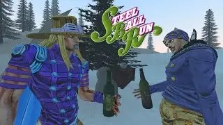 ДЖОДЖО БИТВА С 11 МУЖИКАМИ! Garry's Mod/jojo/Jojo's Bizarre Adventure/Steel Ball Run