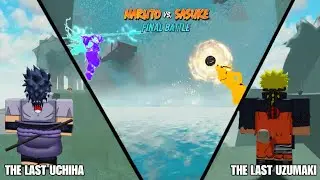 Naruto vs Sasuke final battle in Roblox Ninja Tycoon Rikudou Naruto vs Rinnegan Sasuke 