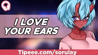 Sadist yandere tiefling is obsessed by your ears (F4A) (Ear Massage)