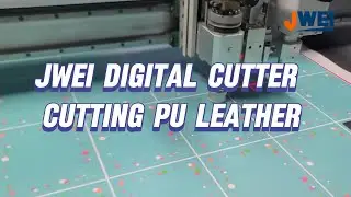 JWEI Digital Cutter Cutting Faux Leather