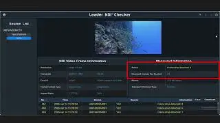 Introduction to NDI Checker   Frames Received