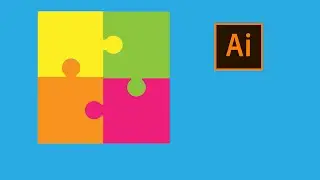 How to create puzzle | illustrator tutorial | adobe illustrator tutorial | 2 minutes tutorial |