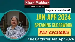 January to April 2024 Cue Cards are available pdf / Cue Cards January to April 2024 #ielts