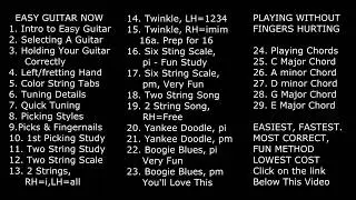 Easy Guitar Now Quick Start, Beginners