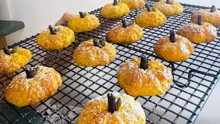 Cute but EASY Pumpkin Cookies for Halloween #halloween #cookies #pumpkin #fall #dessert