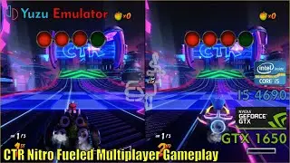 CTR Nitro Fueled Multiplayer Gameplay ( Yuzu Emulator )
