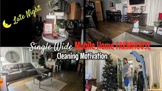 Goodbye Christmas✌🏾+ Decluttering & EXTREME Cleaning Motivation | Cleaning my MOBILE HOME FARMHOUSE